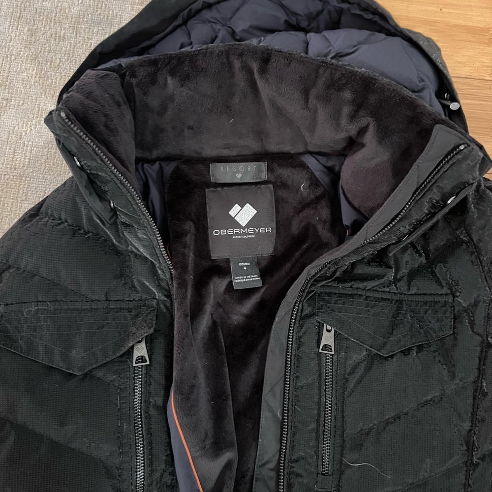 Obermeyer Devon Down Ski Jacket Black Size 4 - image 7